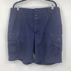 Propper men large cargo shorts pockets cotton blend outdoor hiking blue
